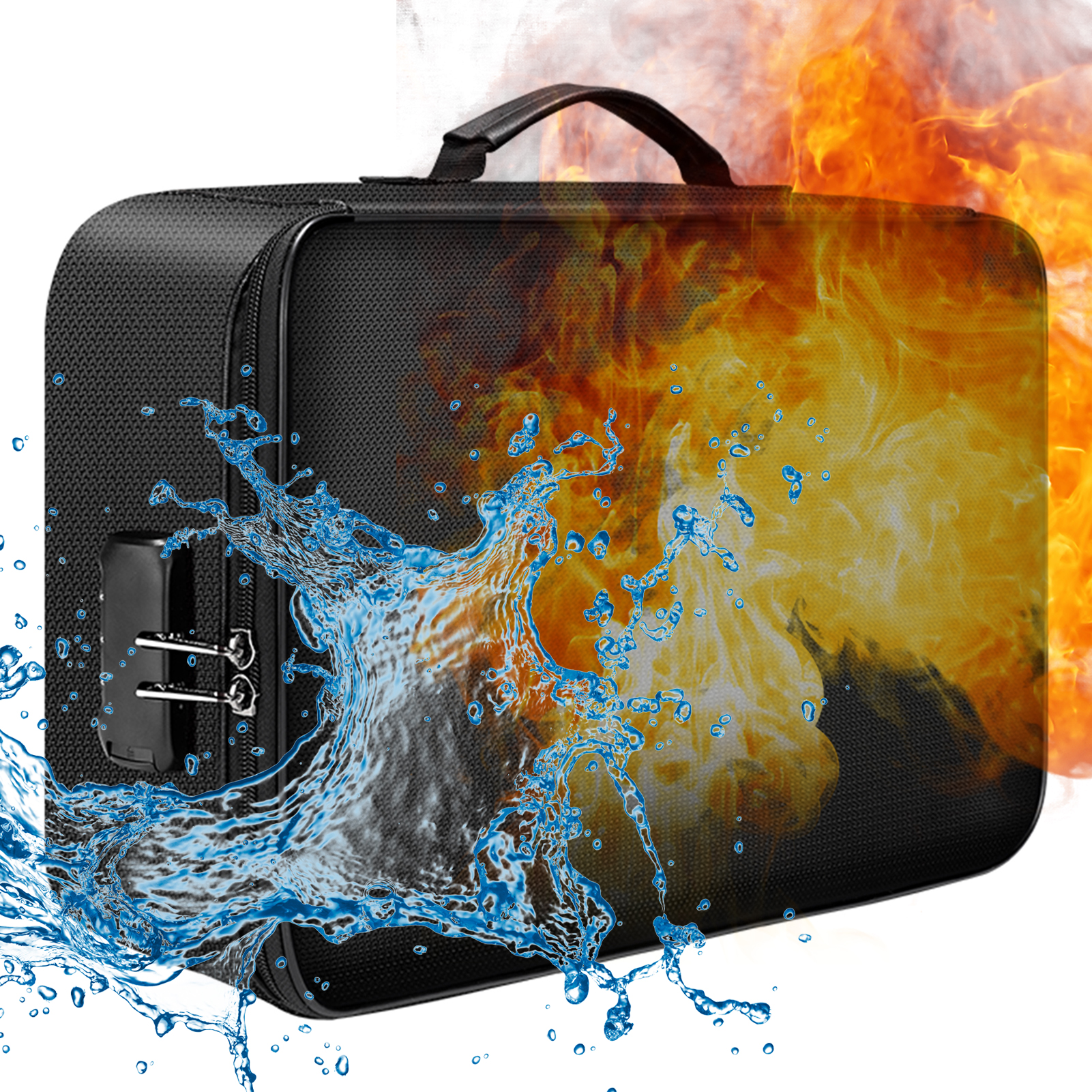 Fire Safe Document - Fireproof Document Bag with Lock Zipper
