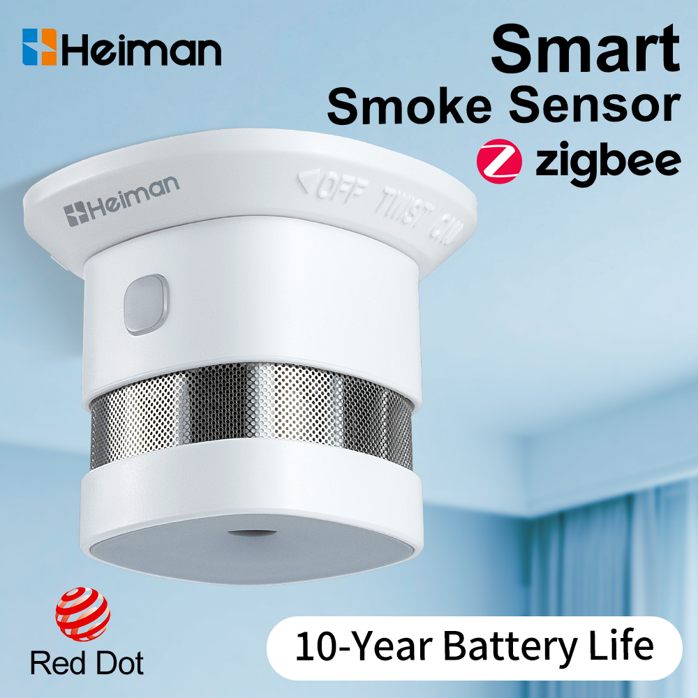 Smoke Detector Interconnected - HEIMAN Zigbee Smoke Detector – Fire