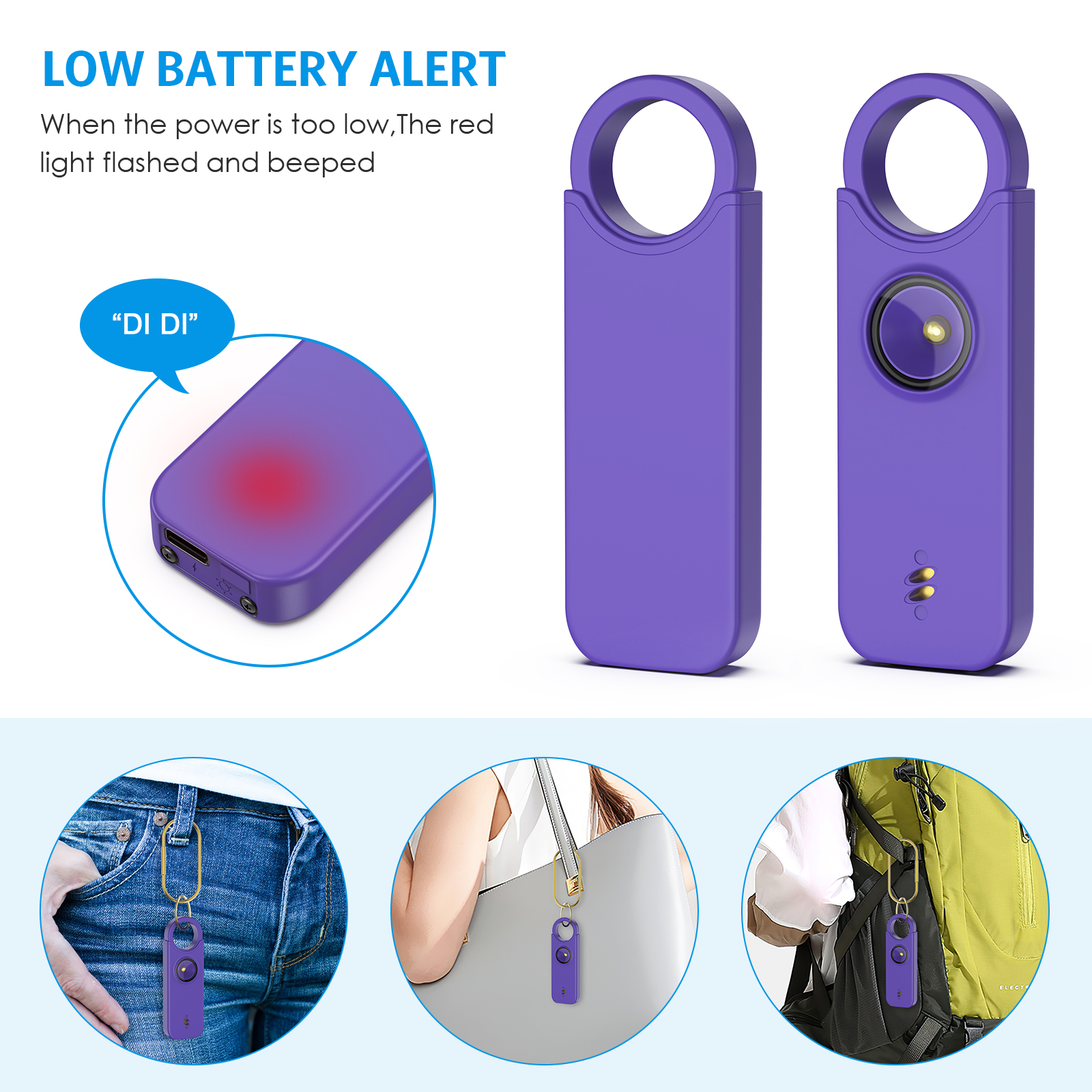 135dB Self Defense Siren Perso - Personal Alarm Keychain recensie en prijs