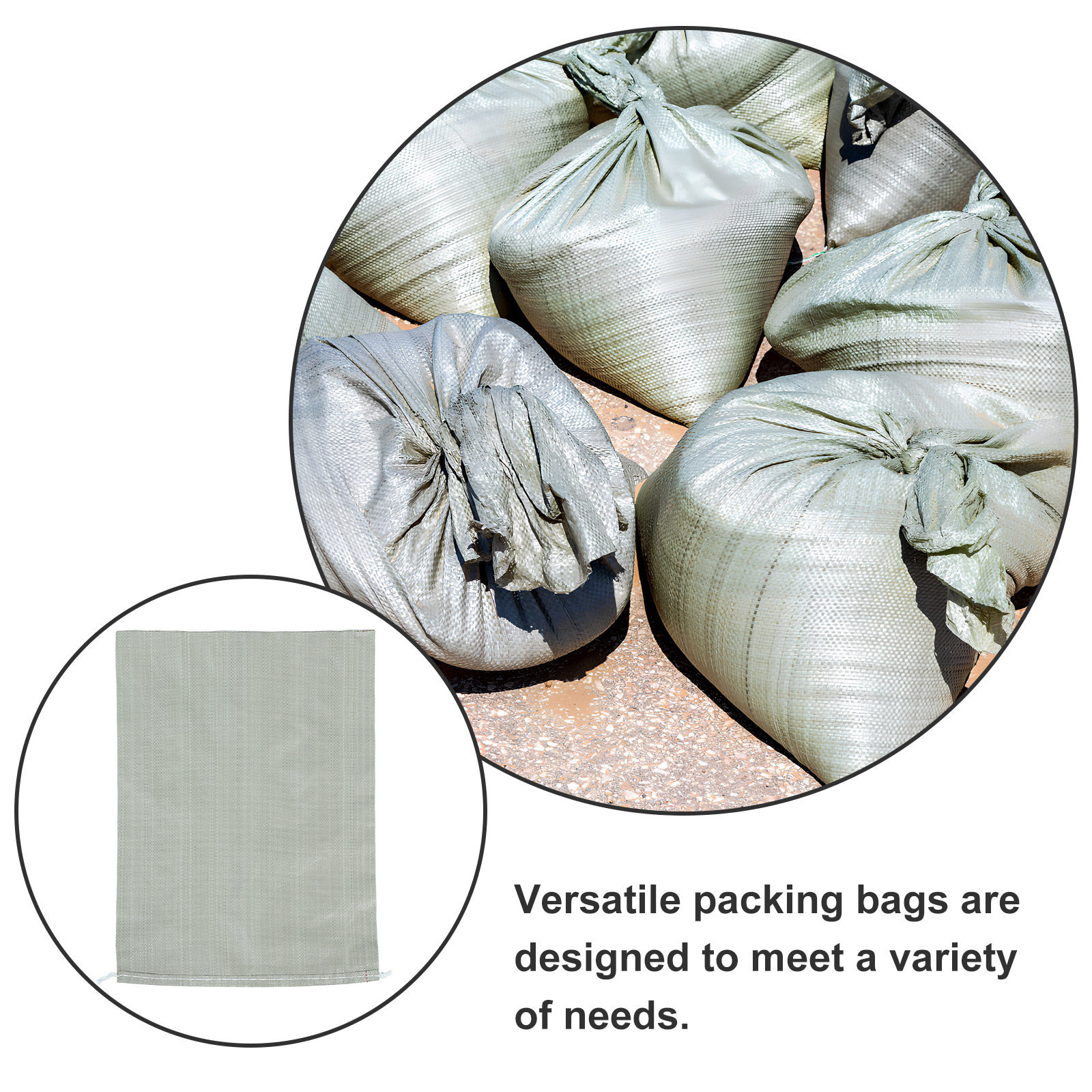 20Pcs Thickened PP Sand Bags V - Flood Barrier Bag recensie en prijs