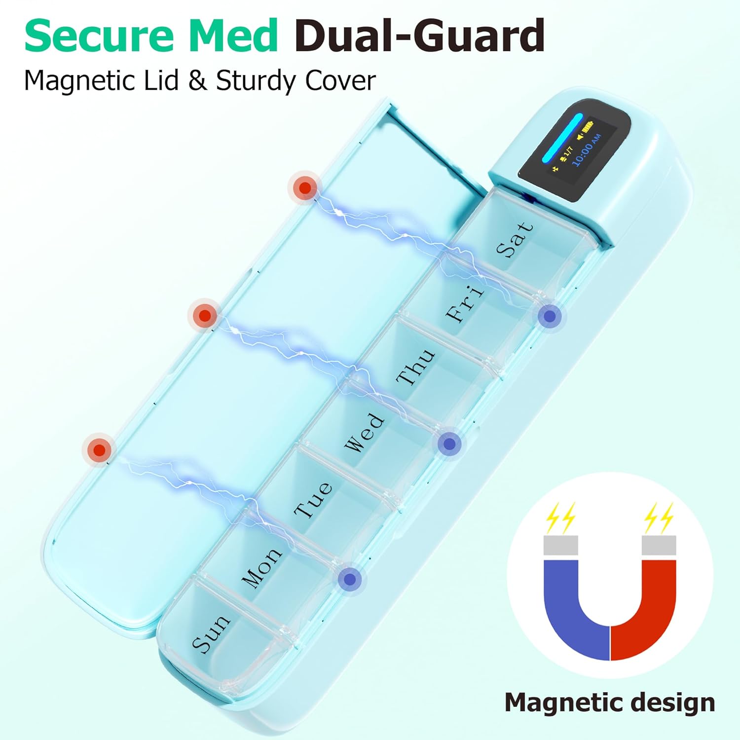 Smart Pill Organizer with Alar - Medicine Cabinet Lock recensie en prijs