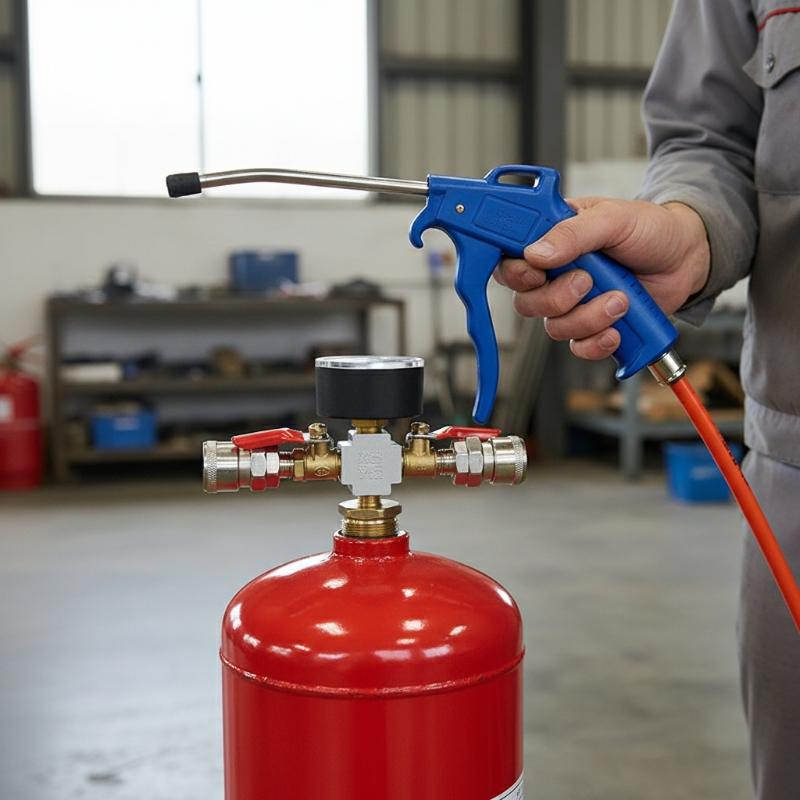 Portable Mobile Air Compressor - Fire Extinguisher Small recensie en prijs