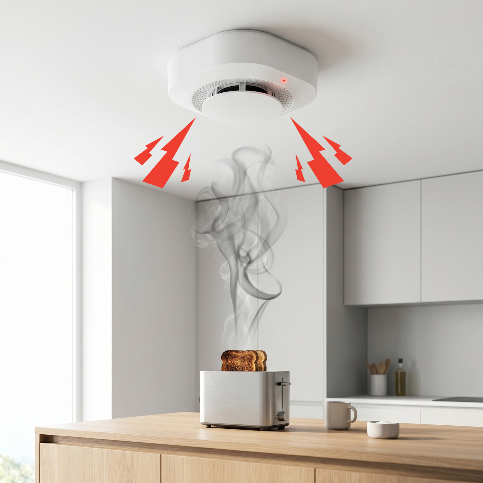 4 / 6 / 8 / 12 PCS Tuya Zigbee - Smoke Detector Interconnected recensie en prijs