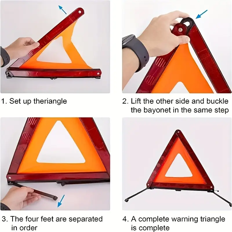 Red Reflective Car Tripod Fold - Emergency Exit Sign recensie en prijs