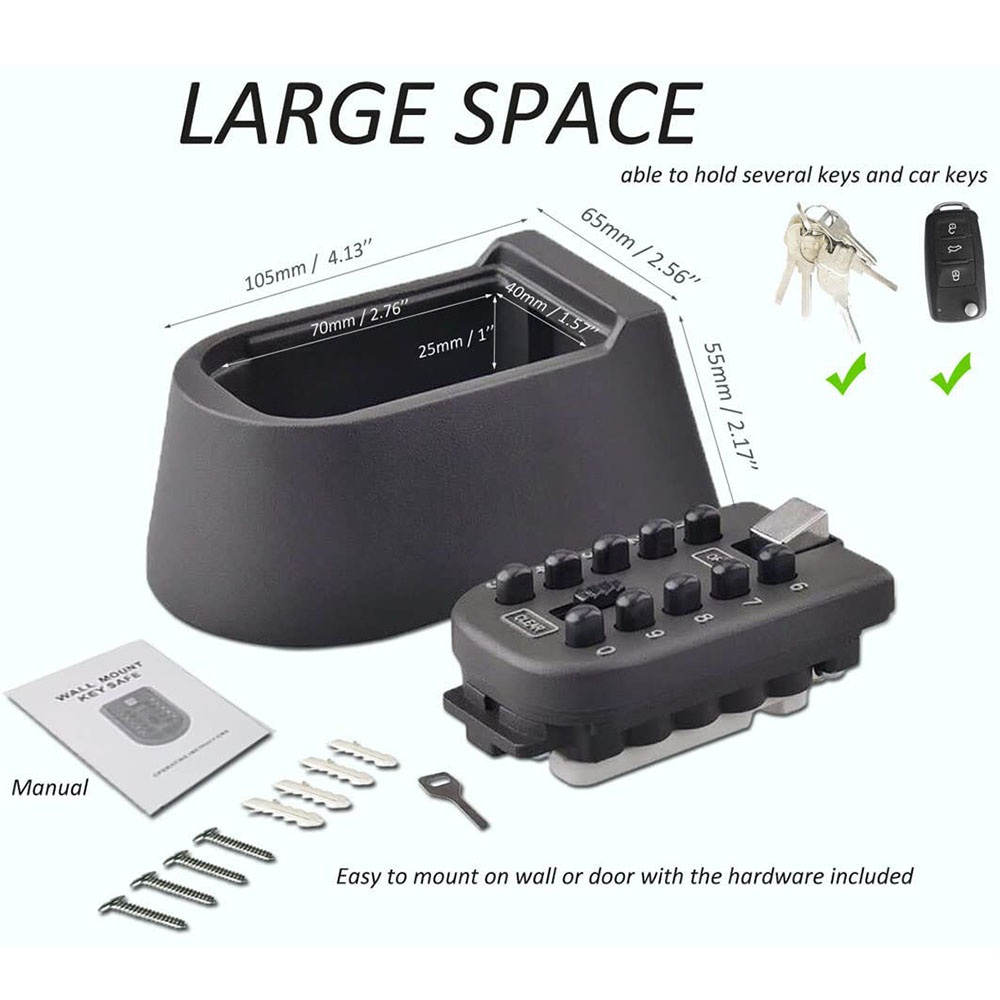 Key Lock Box Wall Mounted Push - Lockbox Key Secure recensie en prijs