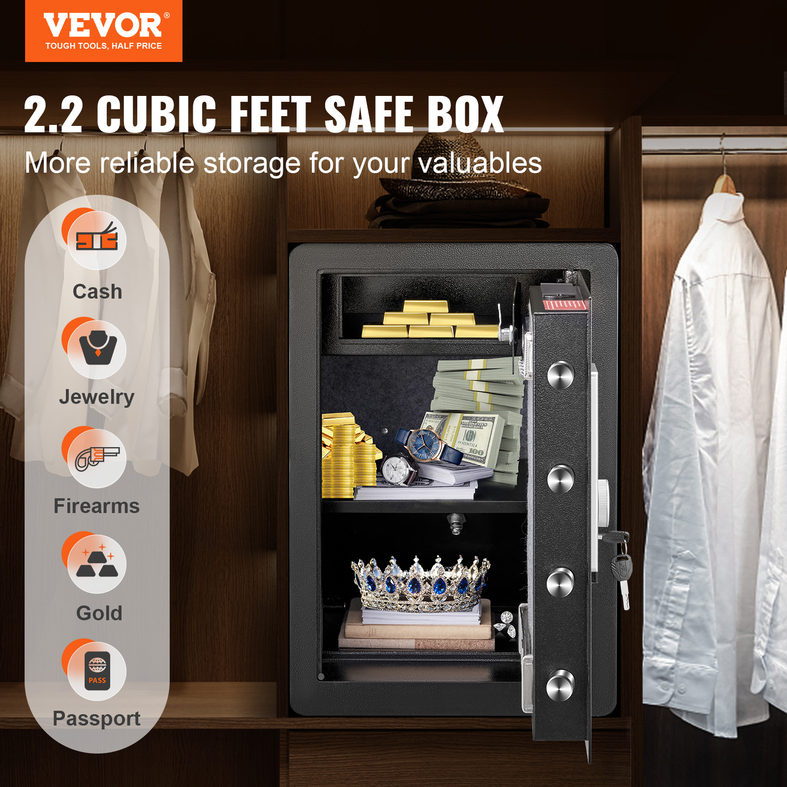 SucceBuy Electric Safe 2.2/1.8 - Fire Safe Document recensie en prijs
