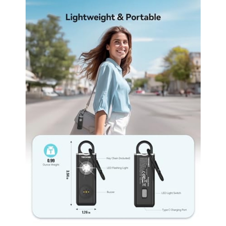 Rechargeable Personal Safety A - Personal Alarm Keychain recensie en prijs