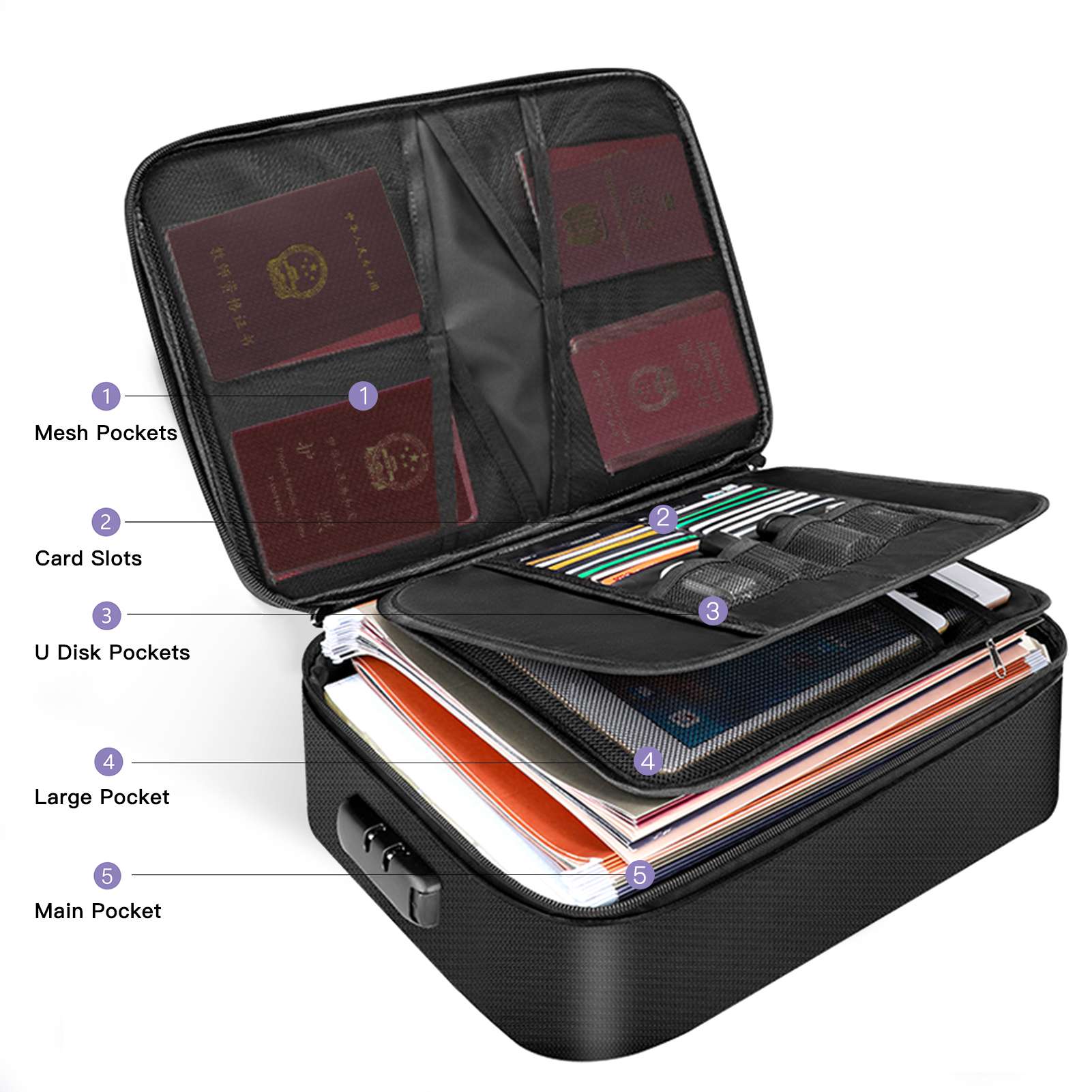Fireproof Document Bag with Zi - Fire Safe Document recensie en prijs
