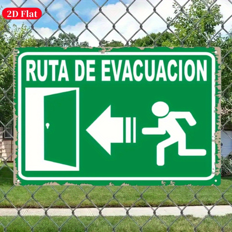 （2D Tin painting）Vintage Metal - Emergency Exit Sign recensie en prijs