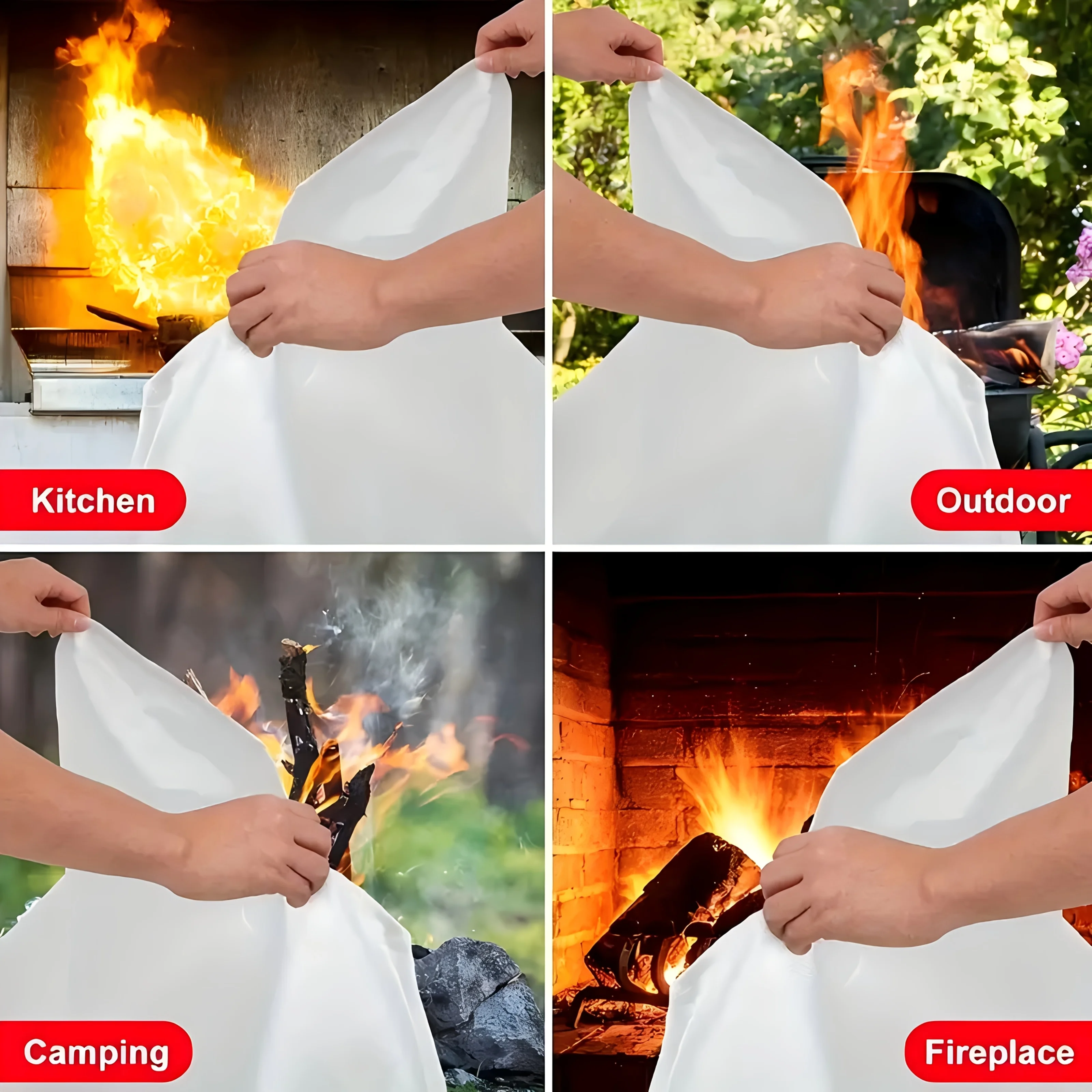 Fiberglass Fire Blanket Emerge - Fire Blanket Kitchen recensie en prijs