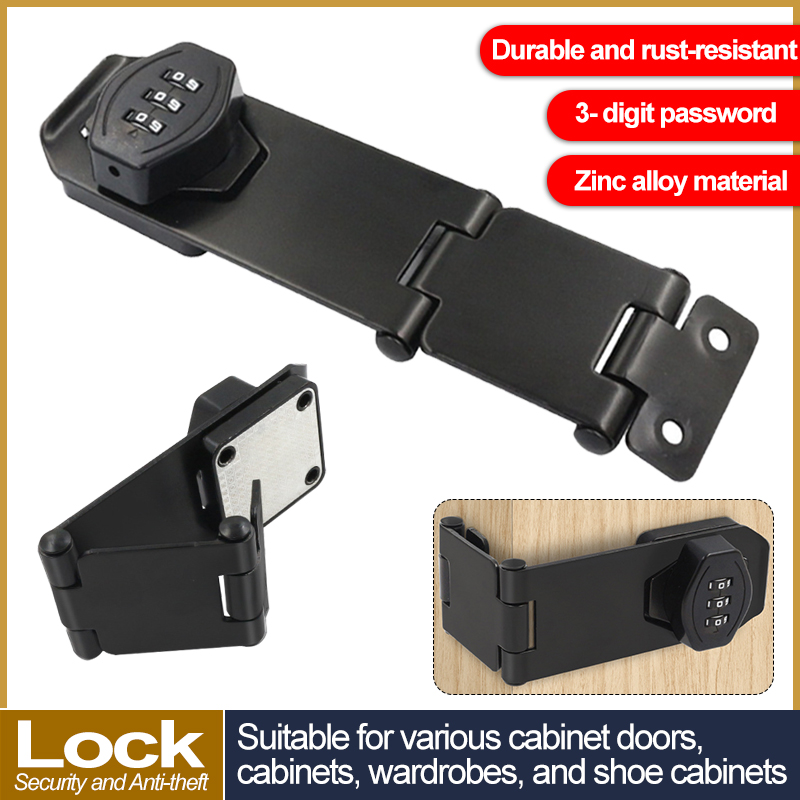 Black/Silver Zinc Alloy 3-digi - Medicine Cabinet Lock recensie en prijs