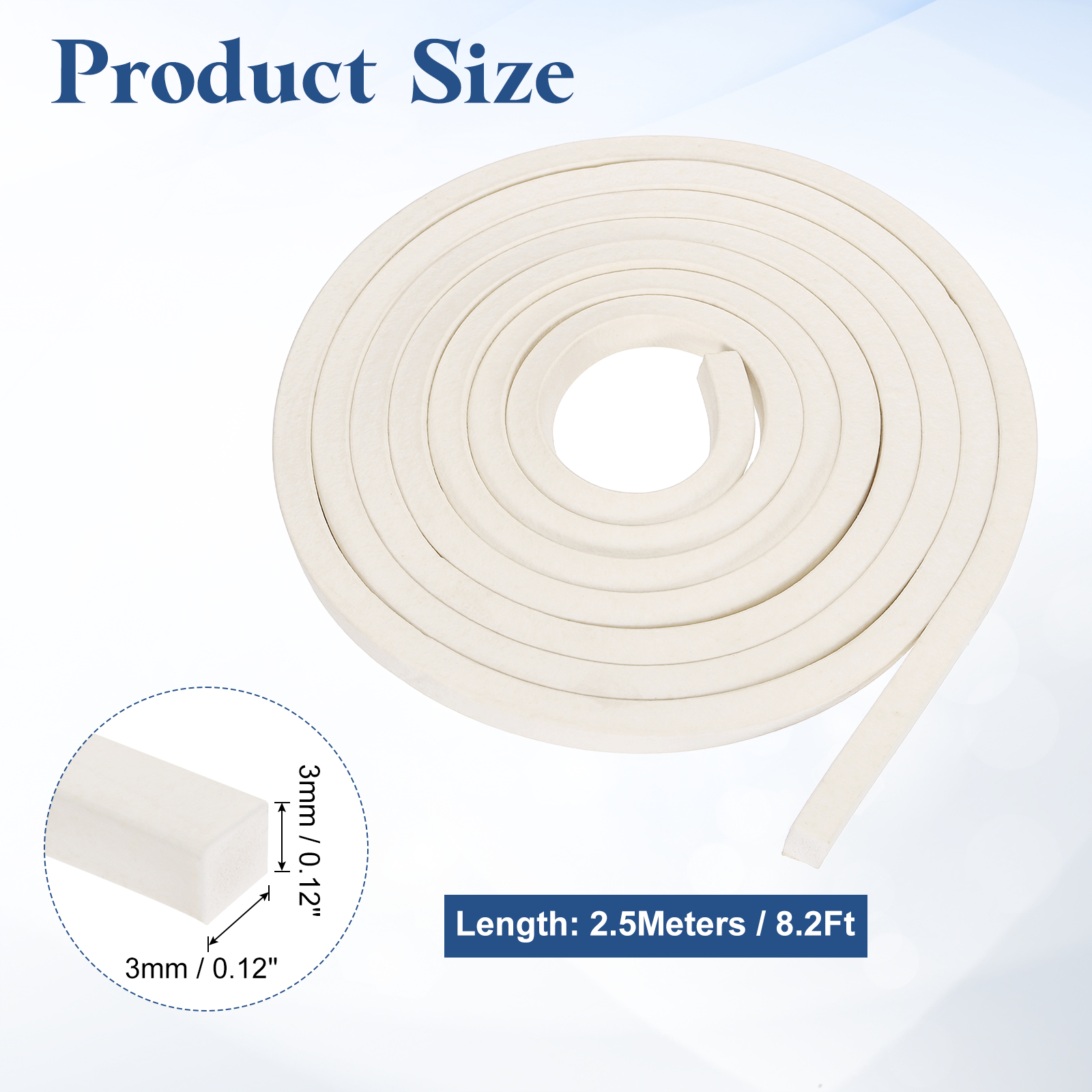 Uxcell 2.5Meters White Foam Ba - Window Lock Bar recensie en prijs