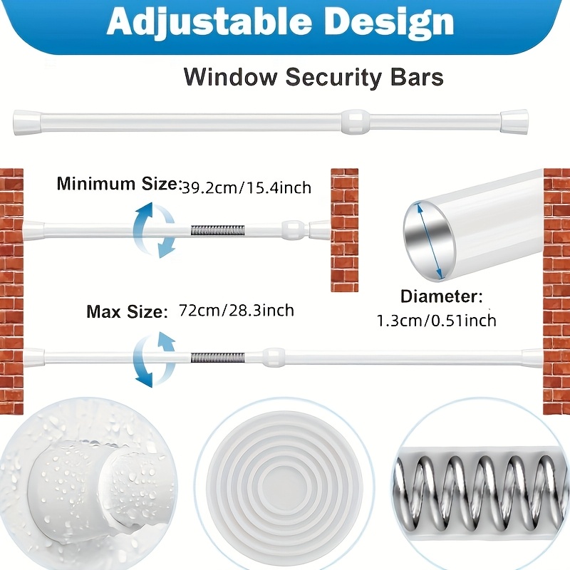 Adjustable Safety Ba Polished  - Window Lock Bar recensie en prijs