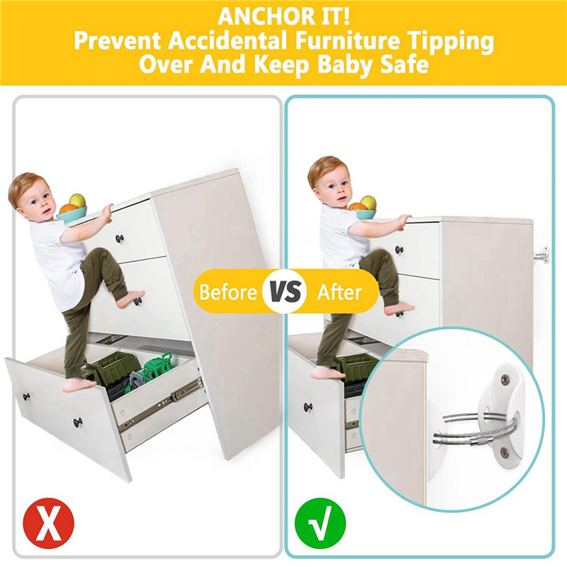 【B07R】Furniture Anchors (12 Pa - Earthquake Anchor Strap recensie en prijs