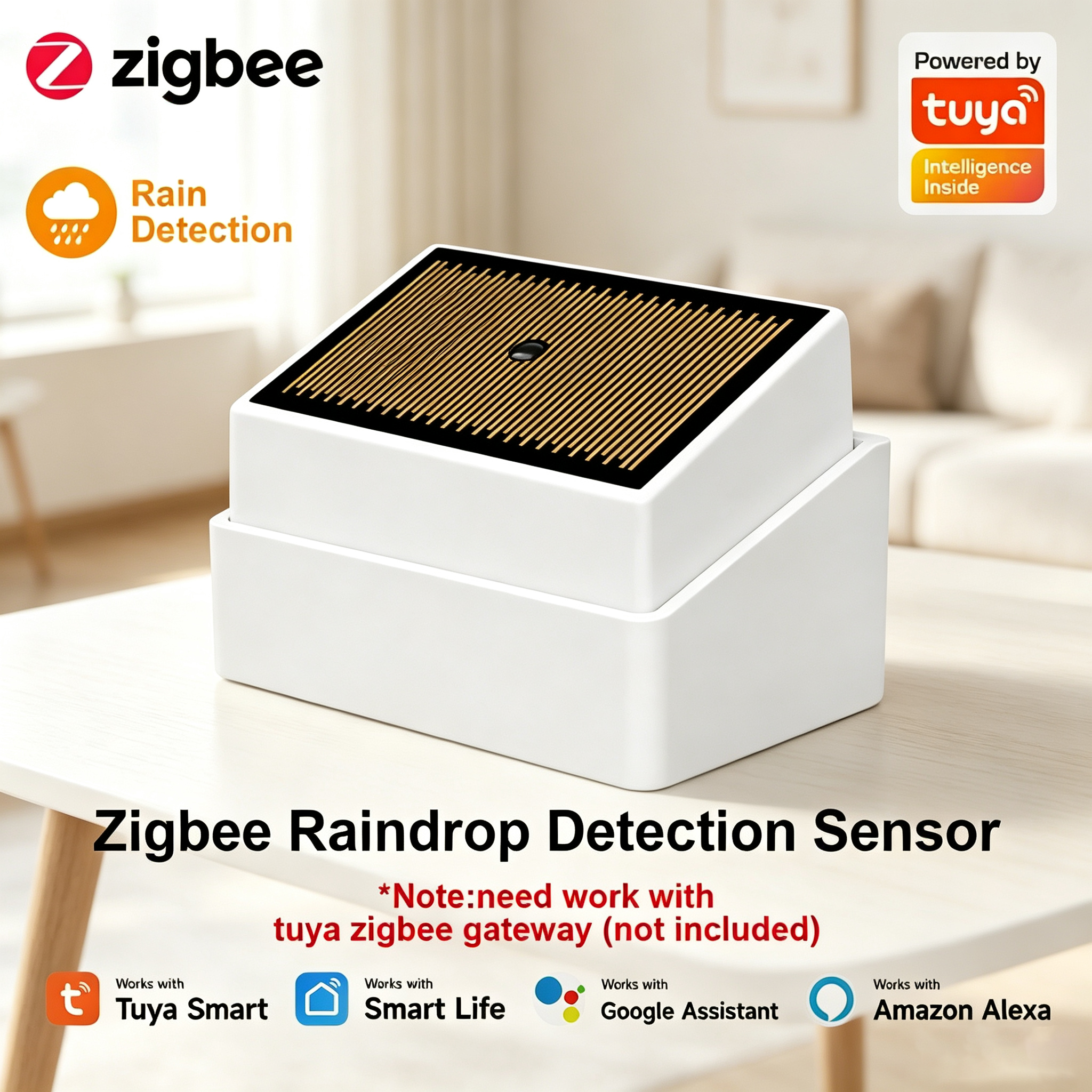 Tuya ZigBee Smart Rain Sensor  - Water Alarm Sensor recensie en prijs