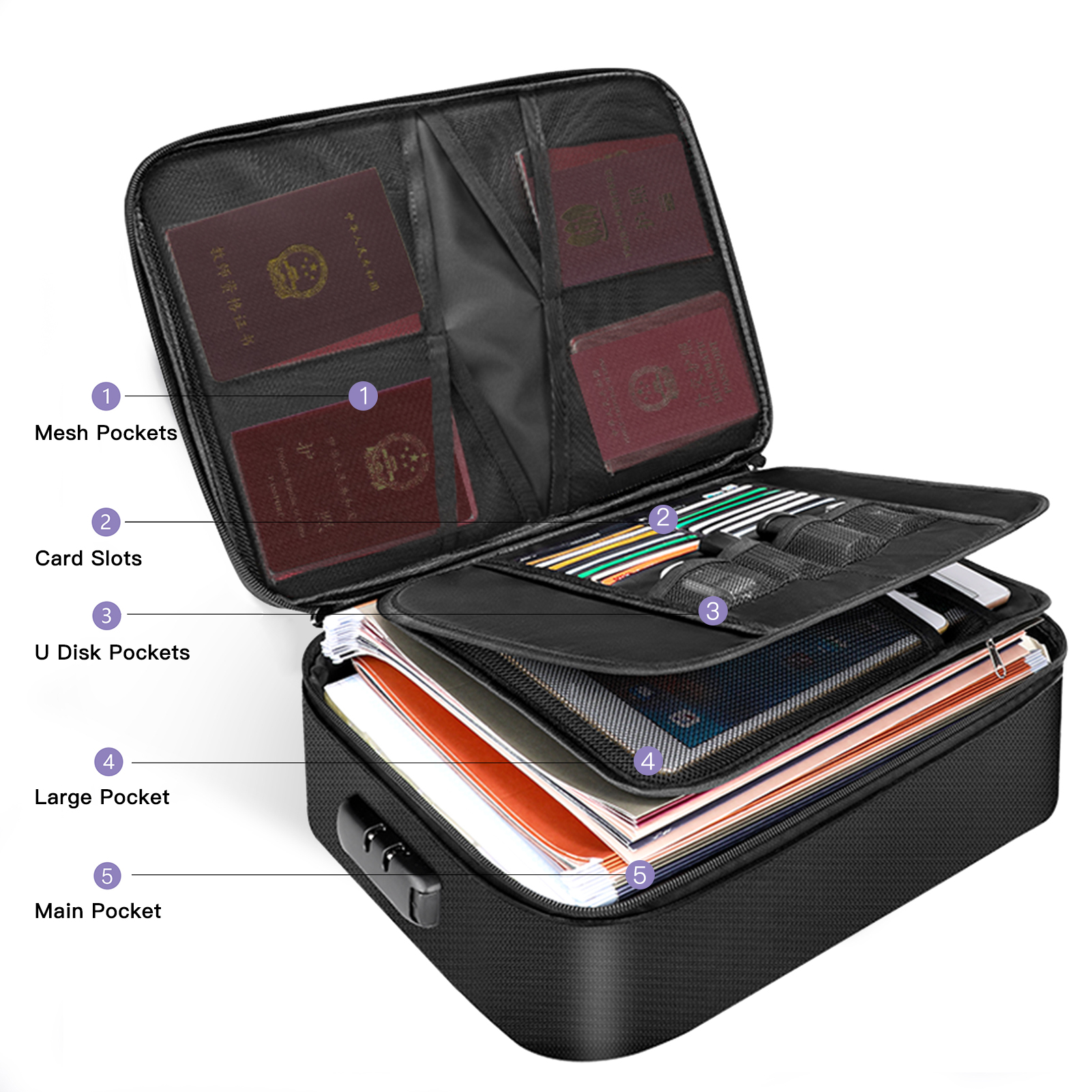 Fireproof Document Bag with Lo - Fire Safe Document recensie en prijs
