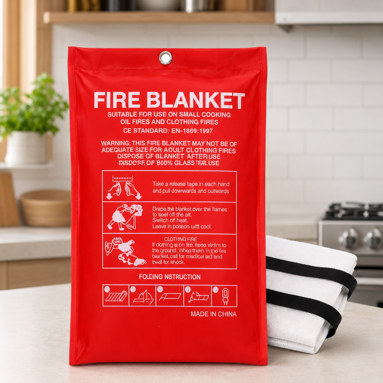 Fire Blanket / Emergency FireB - Fire Blanket Kitchen recensie en prijs