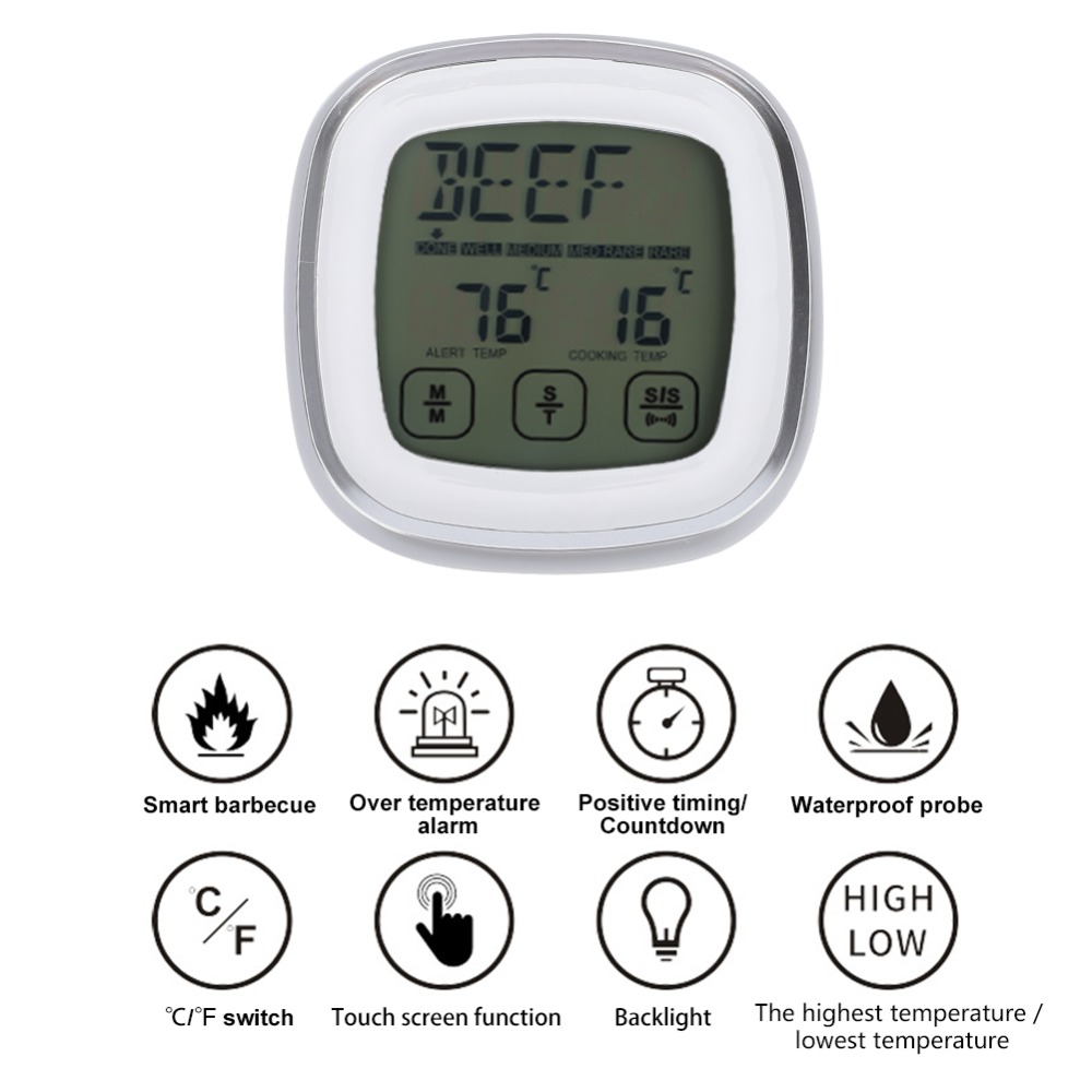 Touch Screen Digital Meat Ther - Pool Alarm Float recensie en prijs
