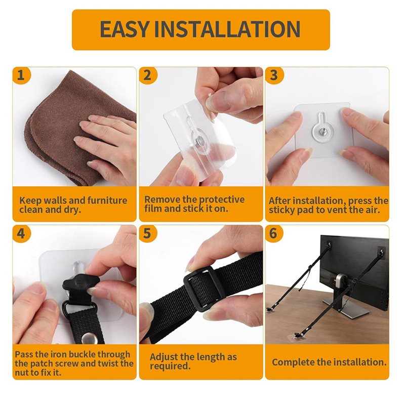 FULL-8 PCS TV Adjustable Safet - Earthquake Anchor Strap recensie en prijs