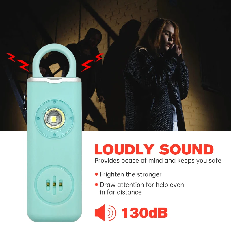130dB Rechargeable Personal Al - Personal Alarm Keychain recensie en prijs