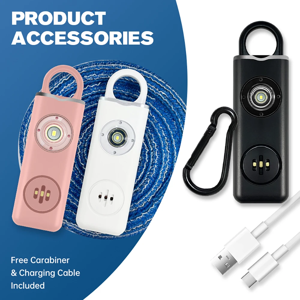 130dB Rechargeable Personal Al - Personal Alarm Keychain recensie en prijs