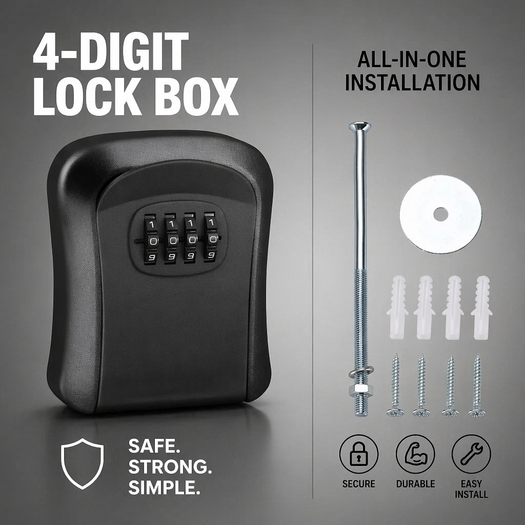Wall Mount Waterproof Key Stor - Lockbox Key Secure recensie en prijs