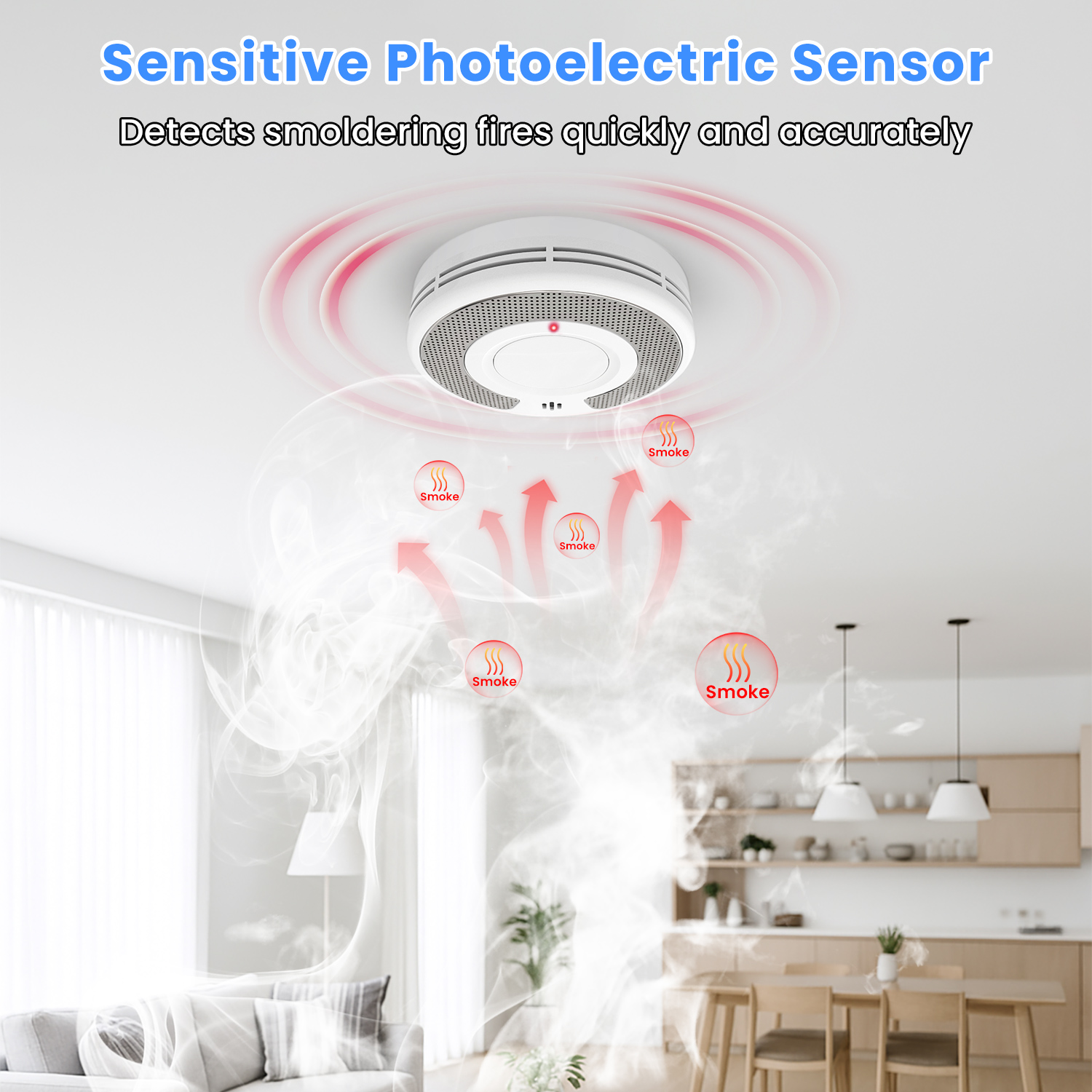 Standalone Smoke Alarm, Smoke  - Smoke Detector Interconnected recensie en prijs