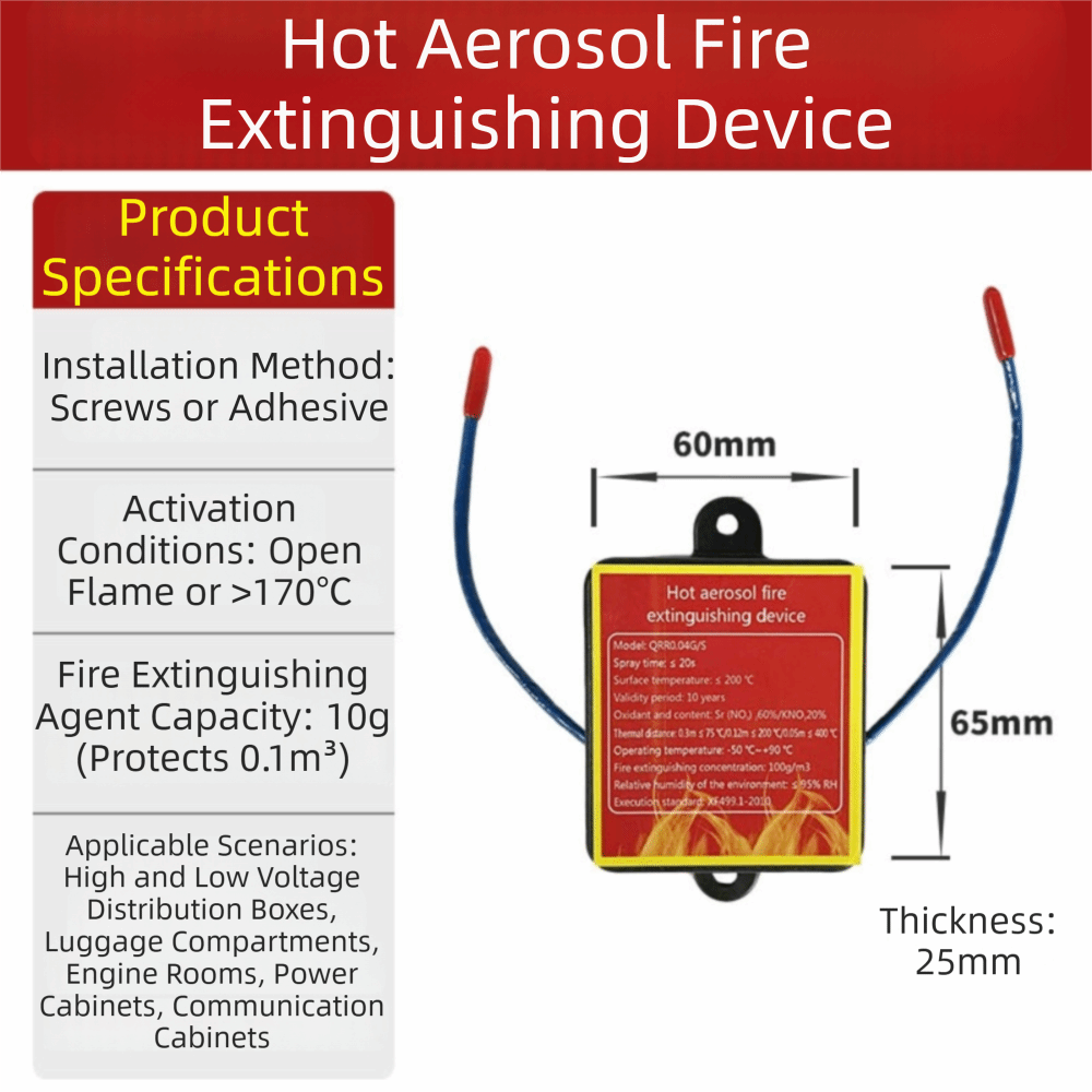 Dual-Line Design Flame Retarda - Fire Extinguisher Small recensie en prijs